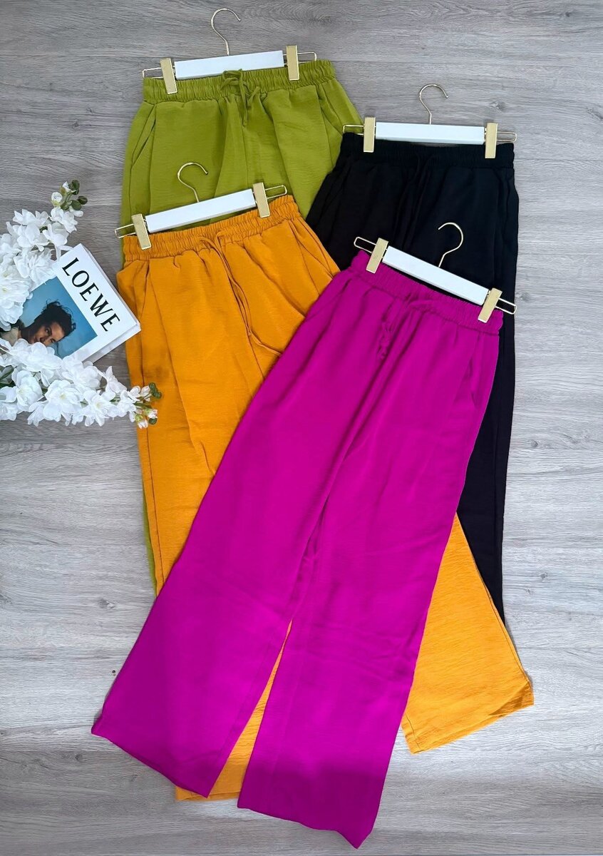 Pantalons amples colorés femme