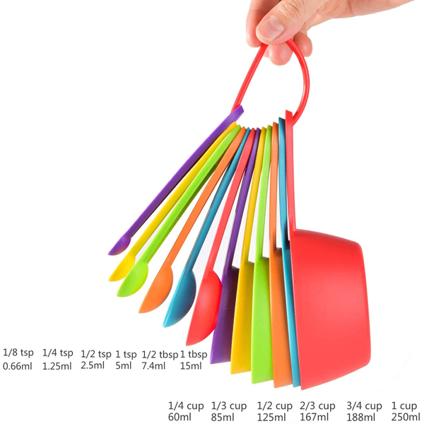 12Pcs BPA-Free Food Grade Plastic Kitchen Tools