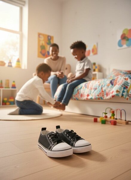 Baskets enfant noires