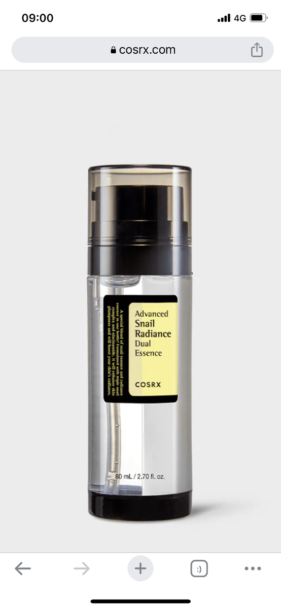 Cosrx Advanced Snail Radiance Dual Essence