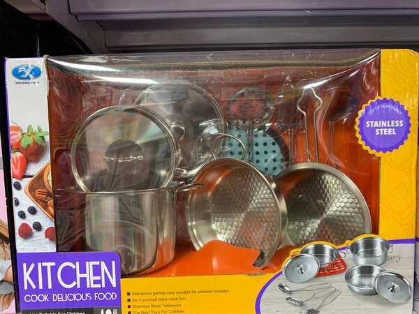 Set de cuisine enfant inox