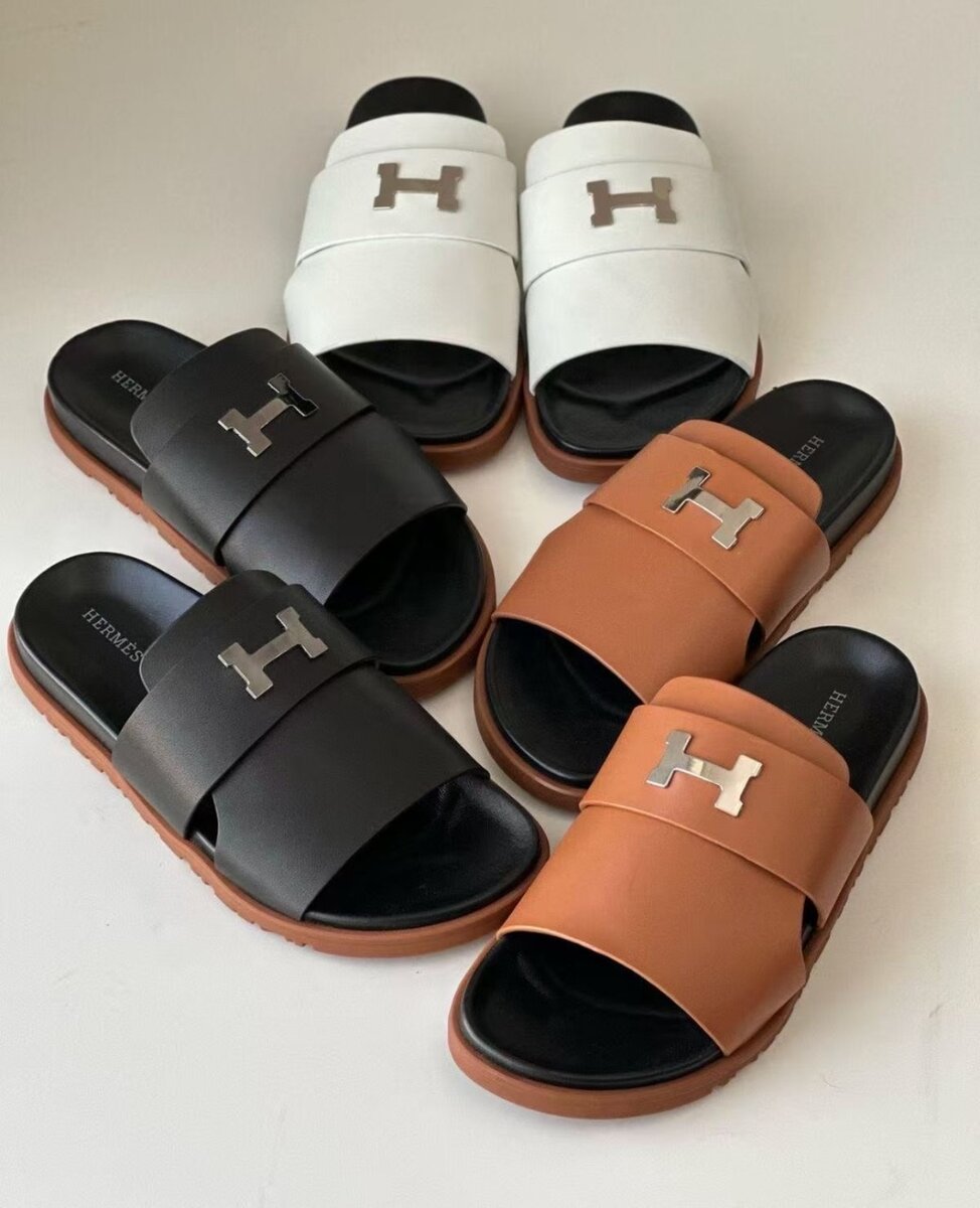 Sandales en cuir tendance homme