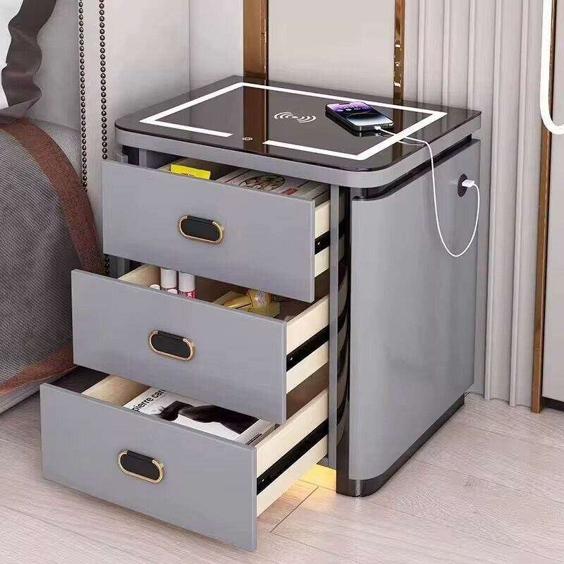 Table de nuit moderne avec chargeur sans fil