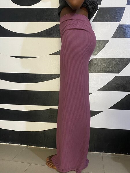 Jupe Longue Tricotée Femme