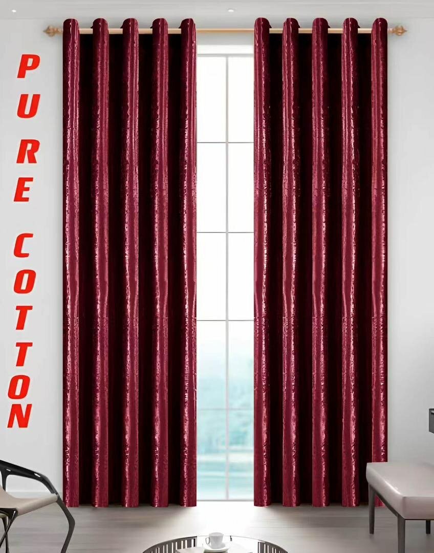 Sunblock pure cotton curtains