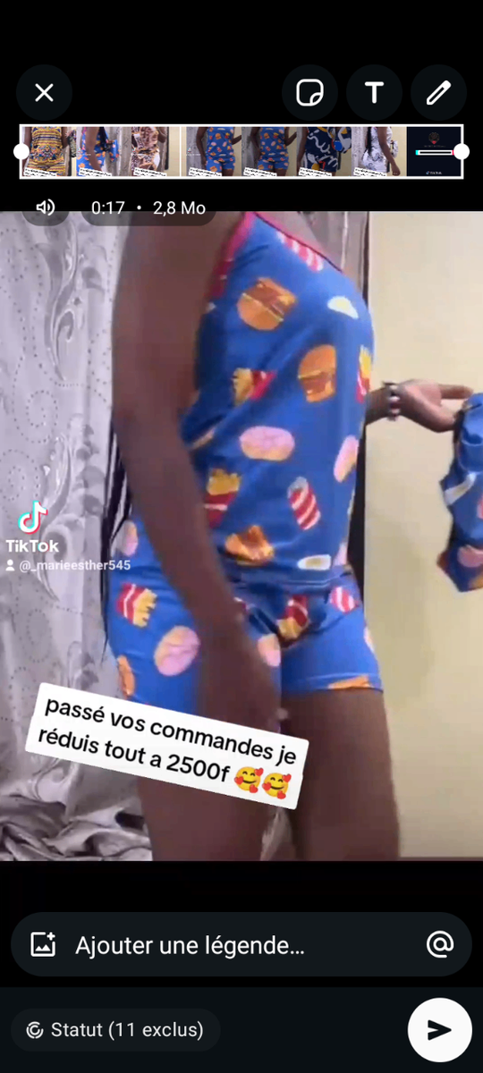 Pyjama d'été imprimé coloré