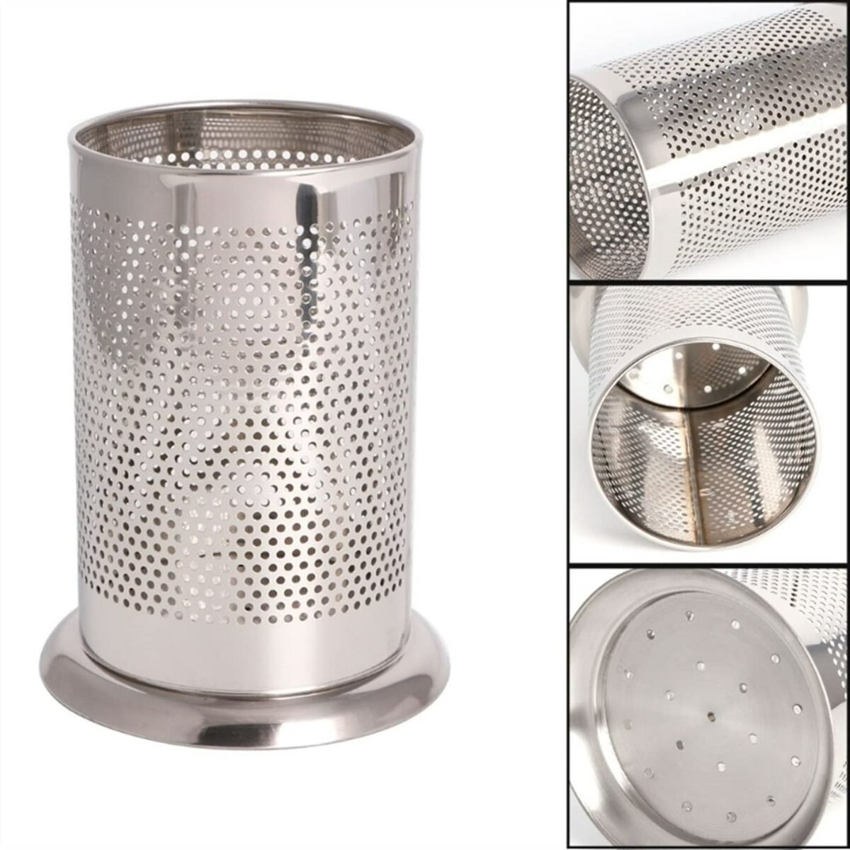 Heavy Duty Stainless Steel Kitchen Utensils Spoon Holder Kitchen Utensil Organizer Spatula Holder for Countertop