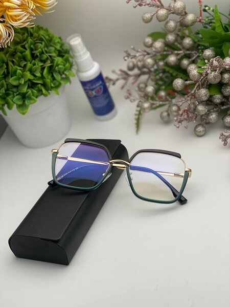 Lunettes carrées anti-lumière bleue