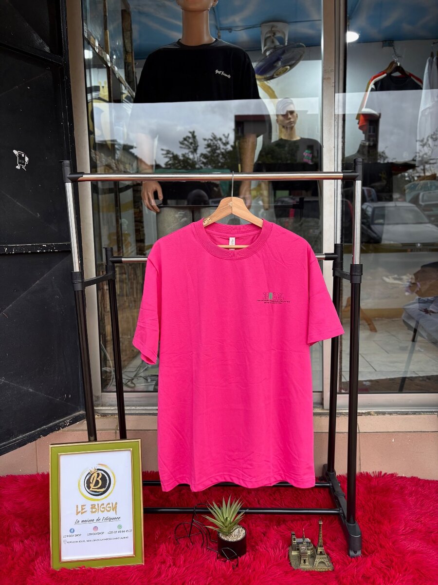 T-shirt rose unisexe