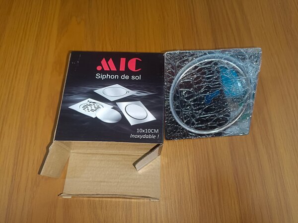 Siphon de sol inoxydable 10x10 CM