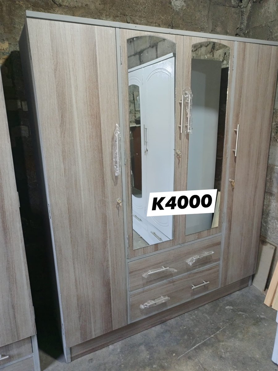 light brown cabinet 2 sections