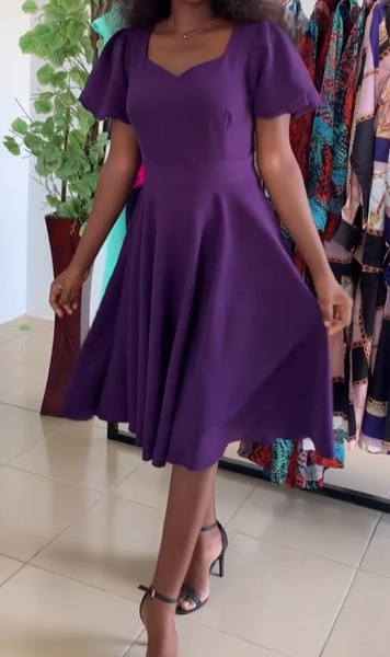 Violet elegant dress