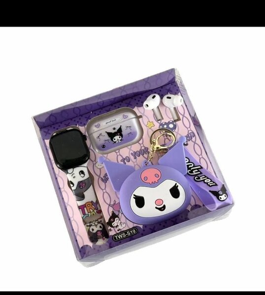 Coffret Montre et Écouteurs Design Kawaii
