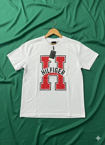 T-shirt Hilfiger blanc homme