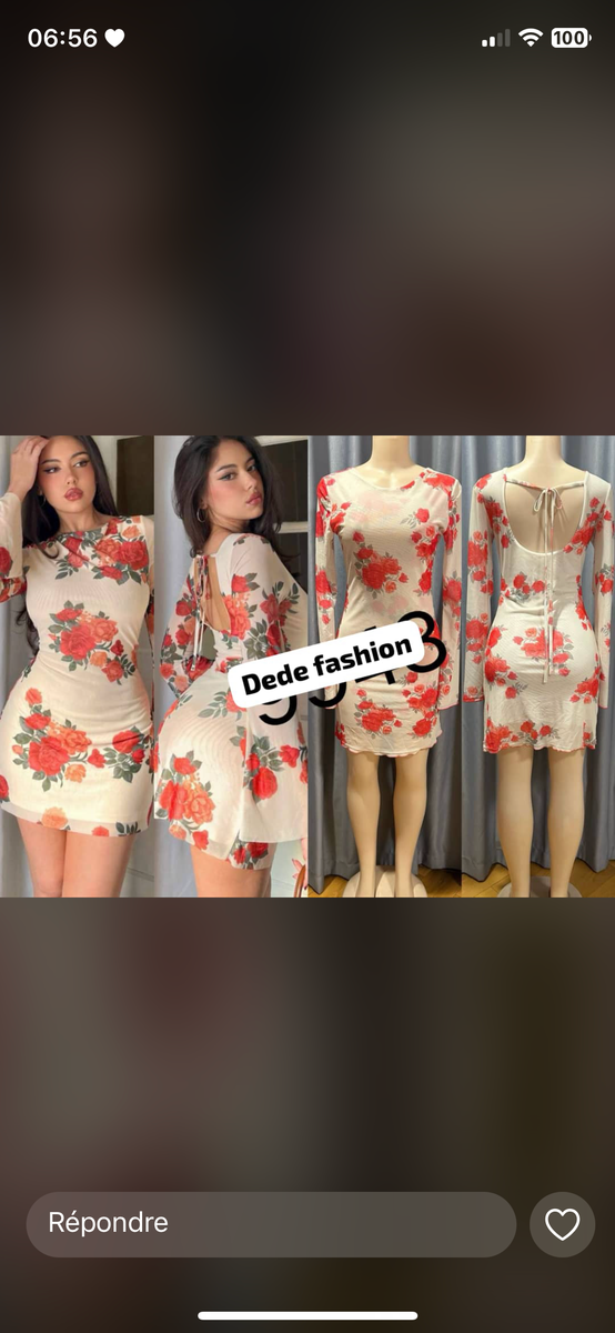 Robe florale élégante