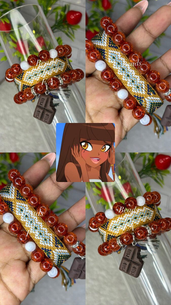 Bracelets colorés perlés artisanal