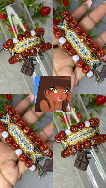 Bracelets colorés perlés artisanal