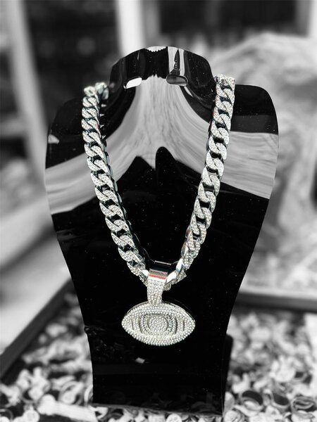 Collier chaîne en strass