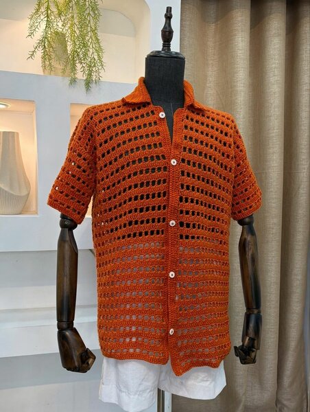 Chemise crochet en maille