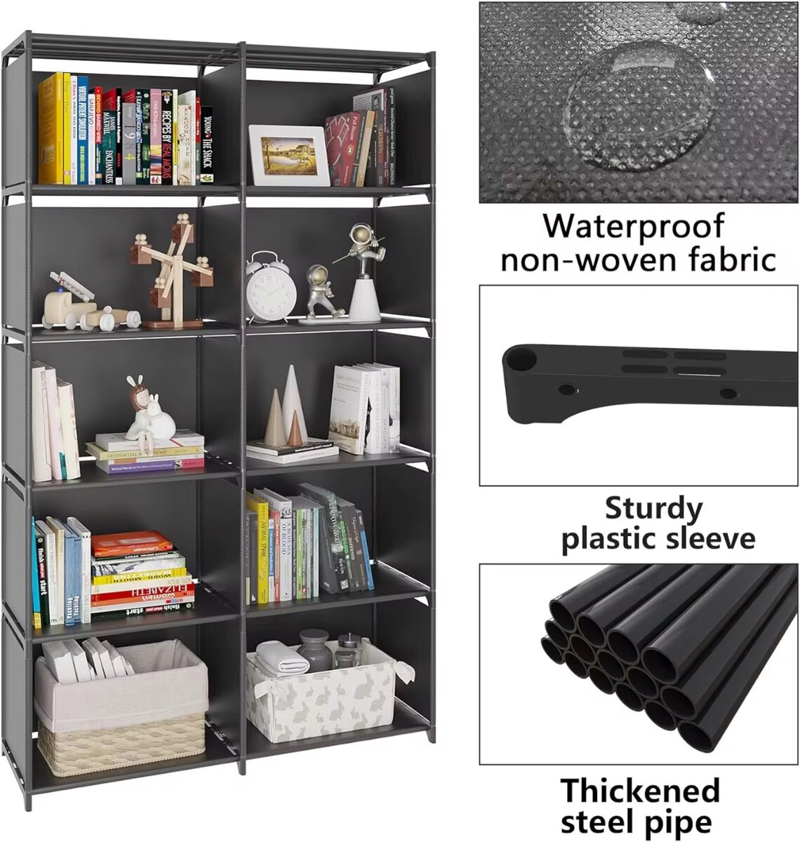 Étagère Double 10 Compartiments