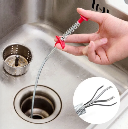 2 PCS Drain Clean Sink Cleaning Hook Bathroom Floor Drain