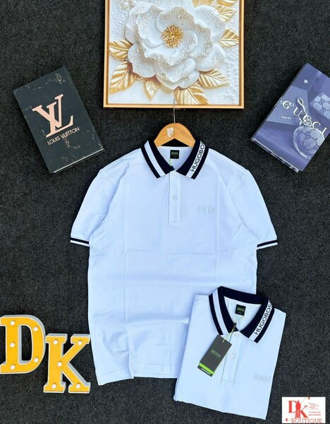 Polo blanc décontracté