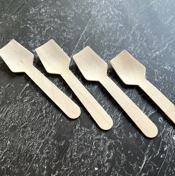 individually wrapped mini dessert spoons 100pc