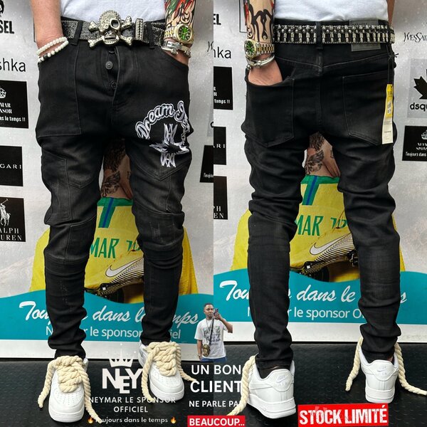 Pantalon Homme Style Urbain Noir