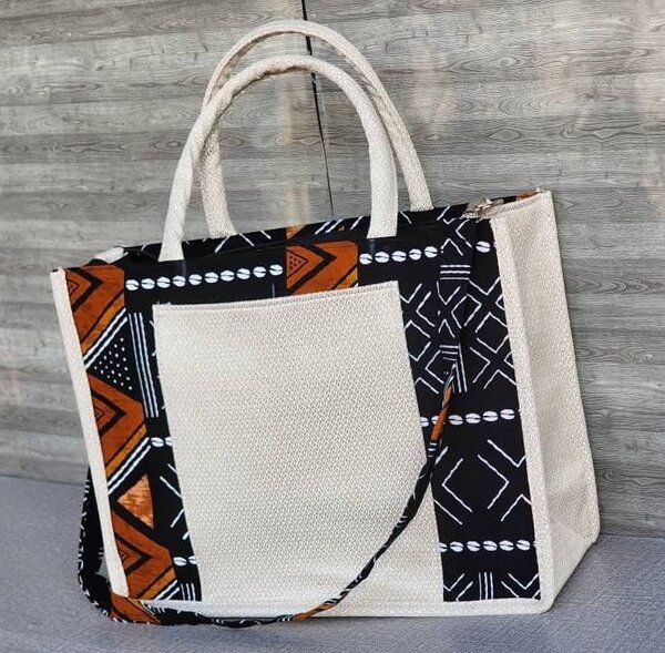 Sac cabas en tissu ethnique