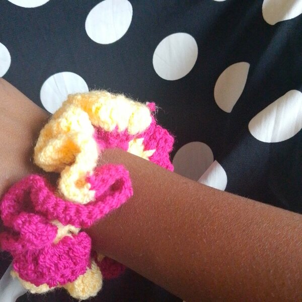 Chouchou en laine coloré