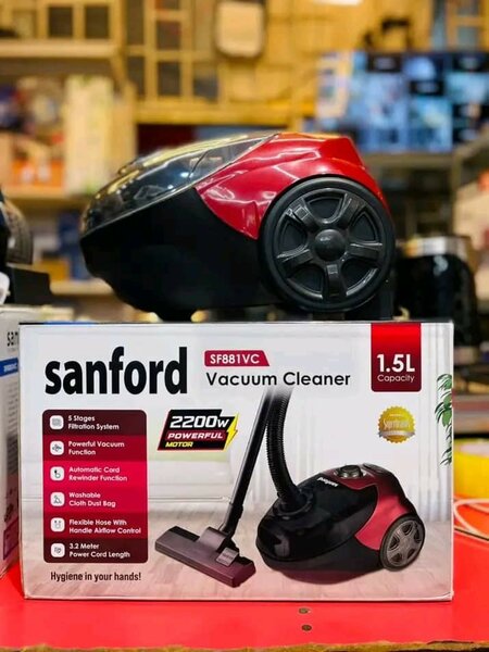 Sanford Powerful Vacuum Cleaner - 1.5L, 5 Stages Filtration