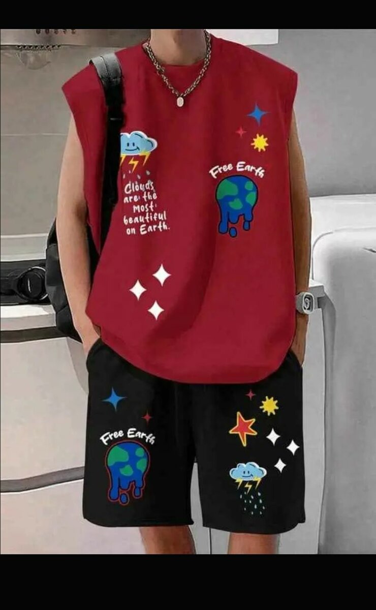 Ensemble de sport unisexe coloré