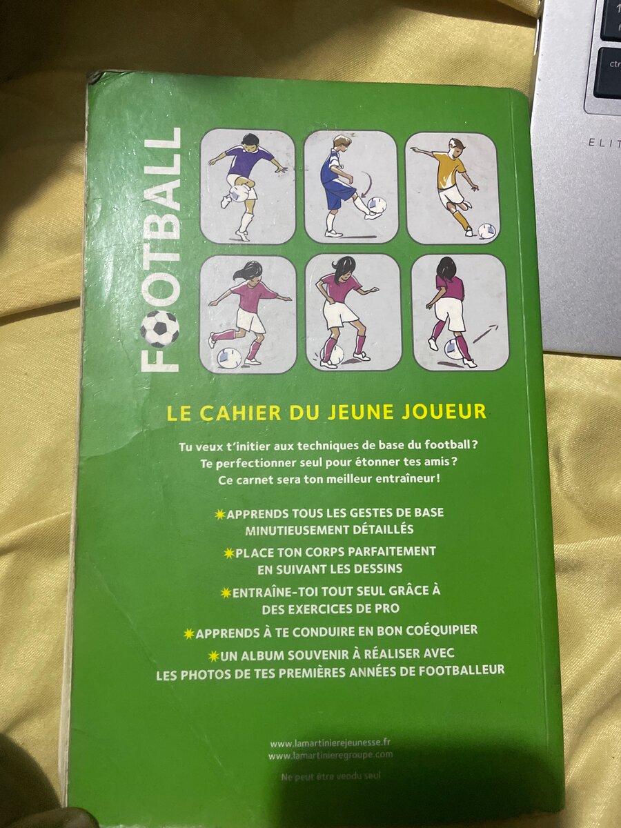 Cahier de Football Jeune Joueur