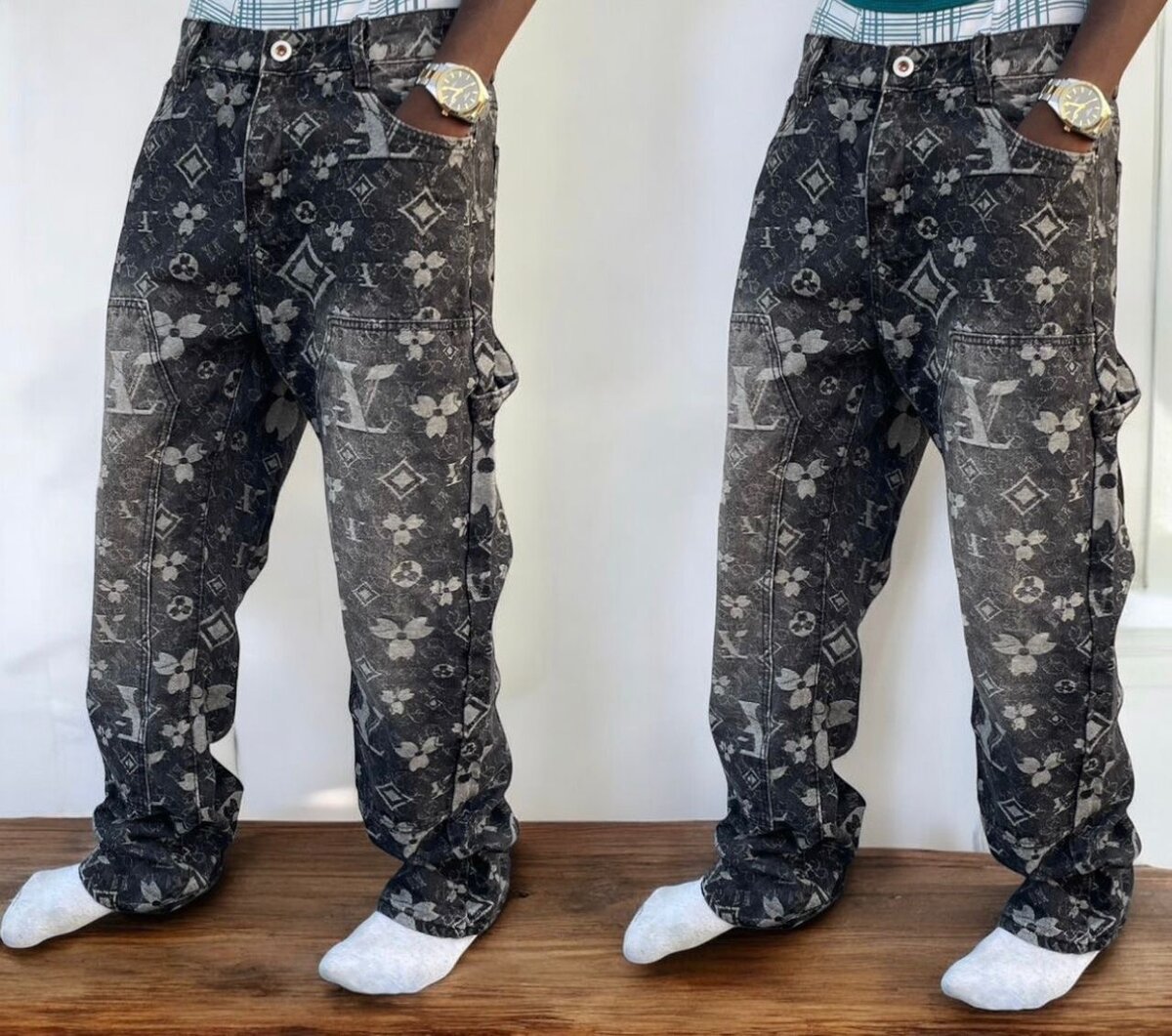 Jean Baggy Imprimé Homme