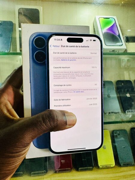 iPhone Bleu Moderne