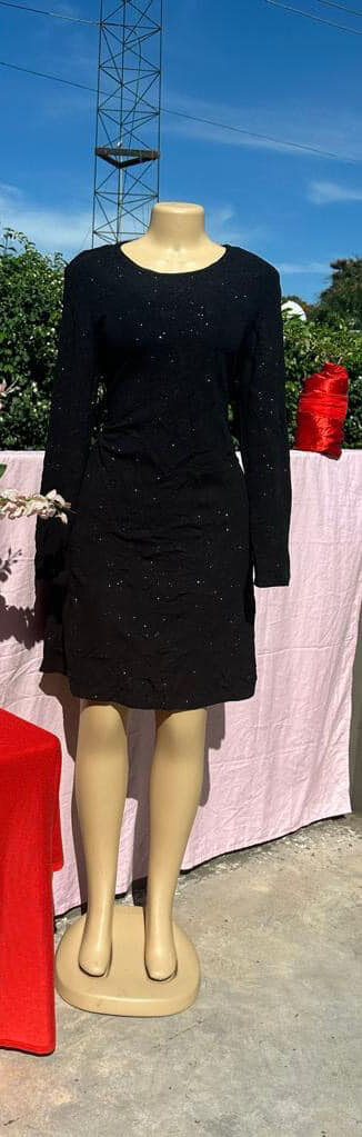 robe à manches longues-noir