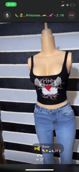 Débardeur Femme Cœur Aile