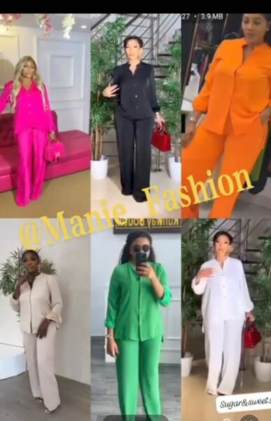 Ladies top and down available