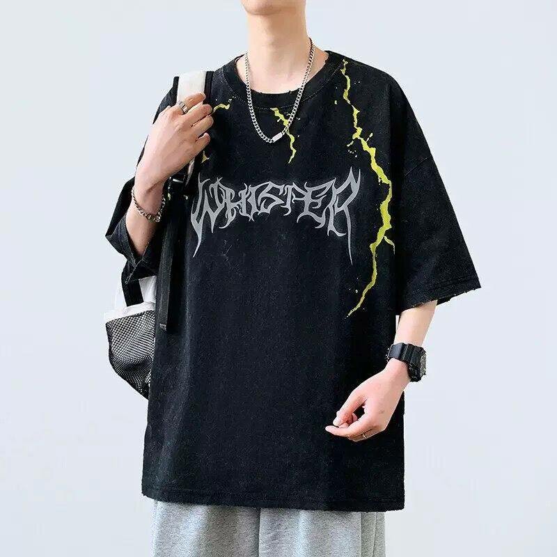 T-shirt Oversize Graphique Noir