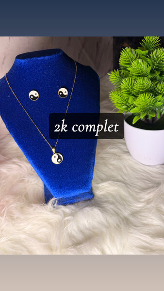 Set bijou Yin Yang élégant