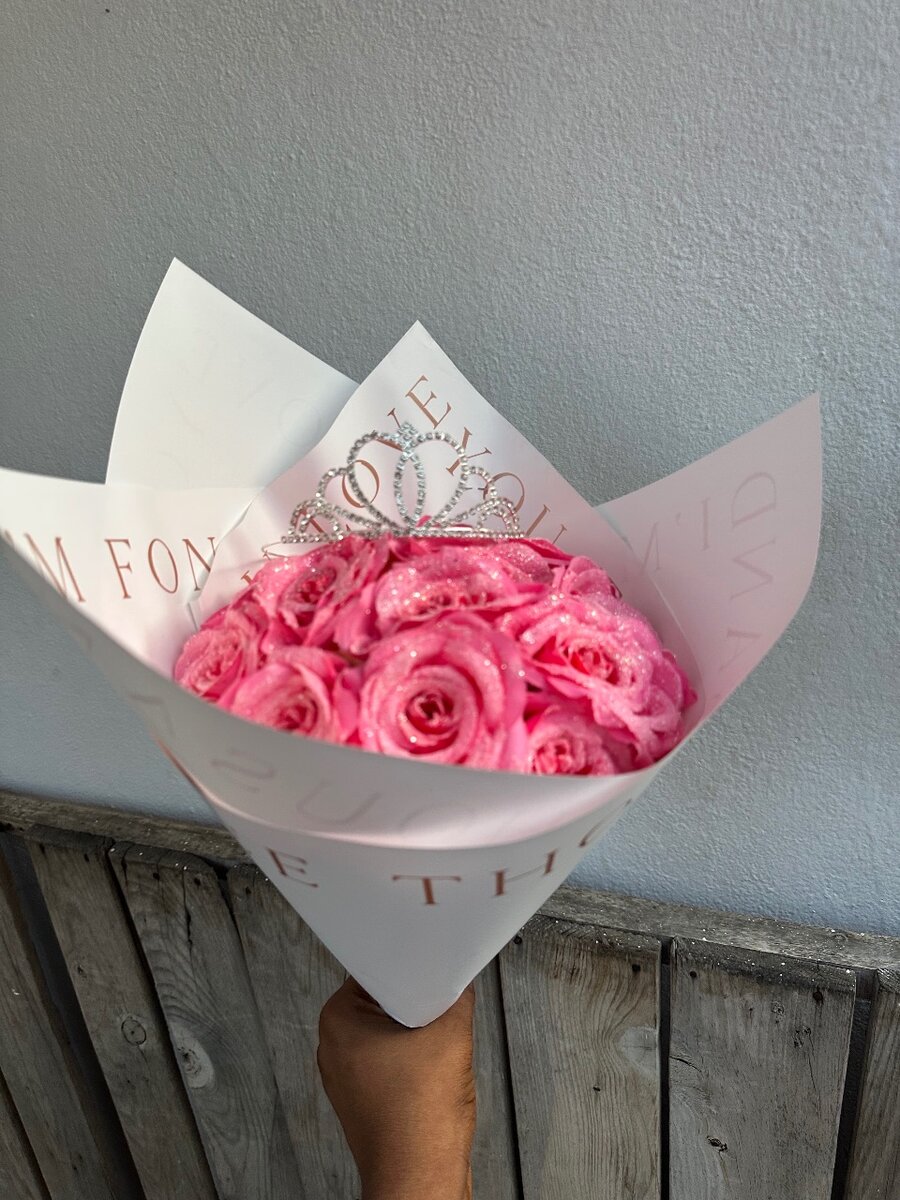 Bouquet de roses et bague