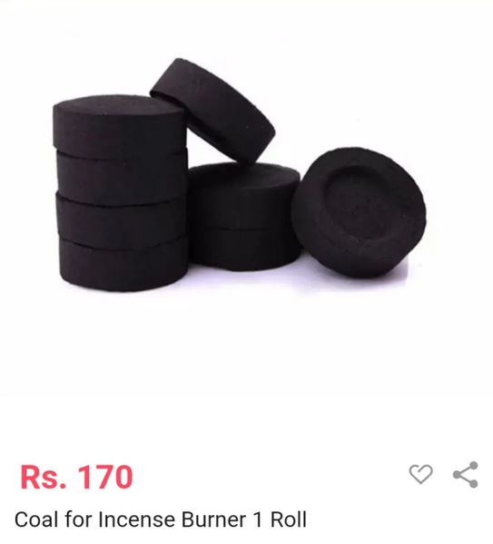 Coal For incense Burner 1 roll