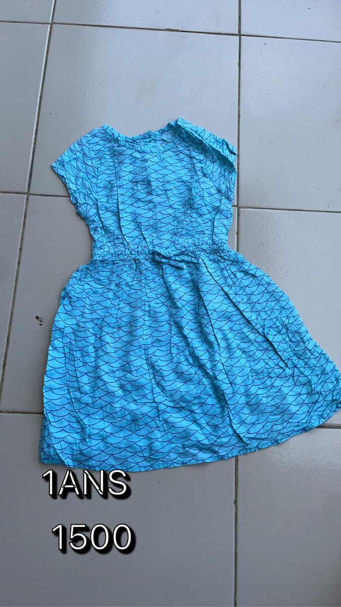 Robe pour filles, bleue1