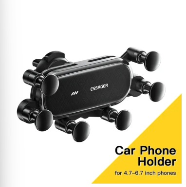 Essager Six Points Gravity Car Phone Holder Air Vent Clip GPS Mount Stand Smartphone Holder Support