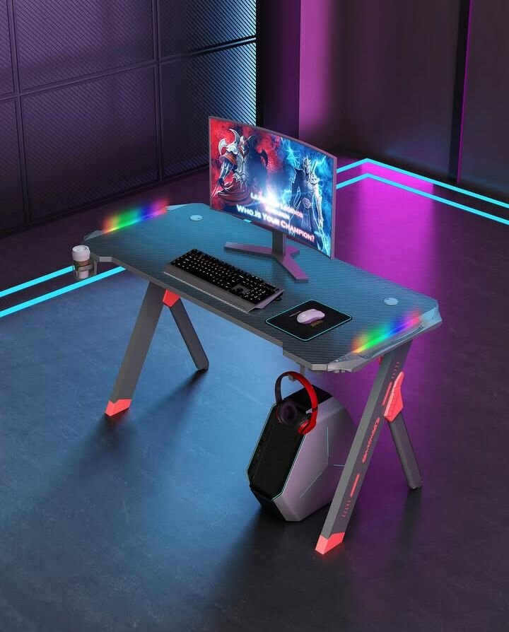 Aellia RGB LIGHTING computer gaming desk