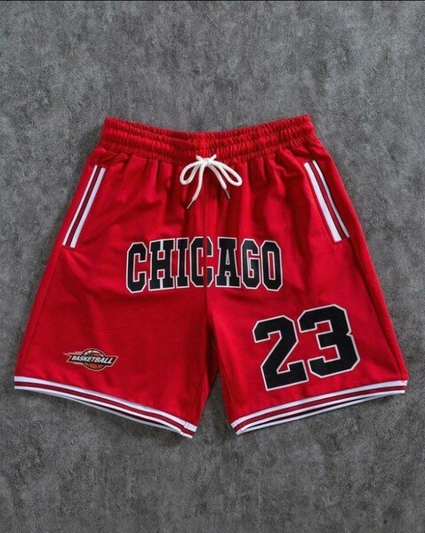 Shorts de basket rouges Chicago