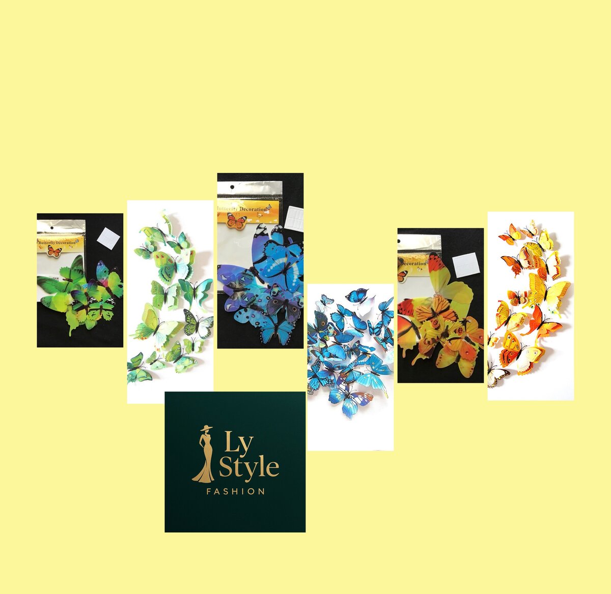 Lot de stickers papillon