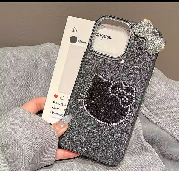 Coque scintillante chat