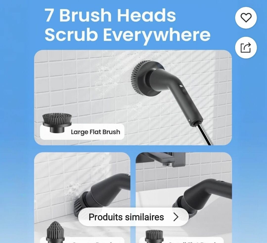 Brosse électrique à manches