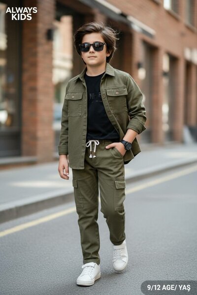 Ensemble style garçon décontracté